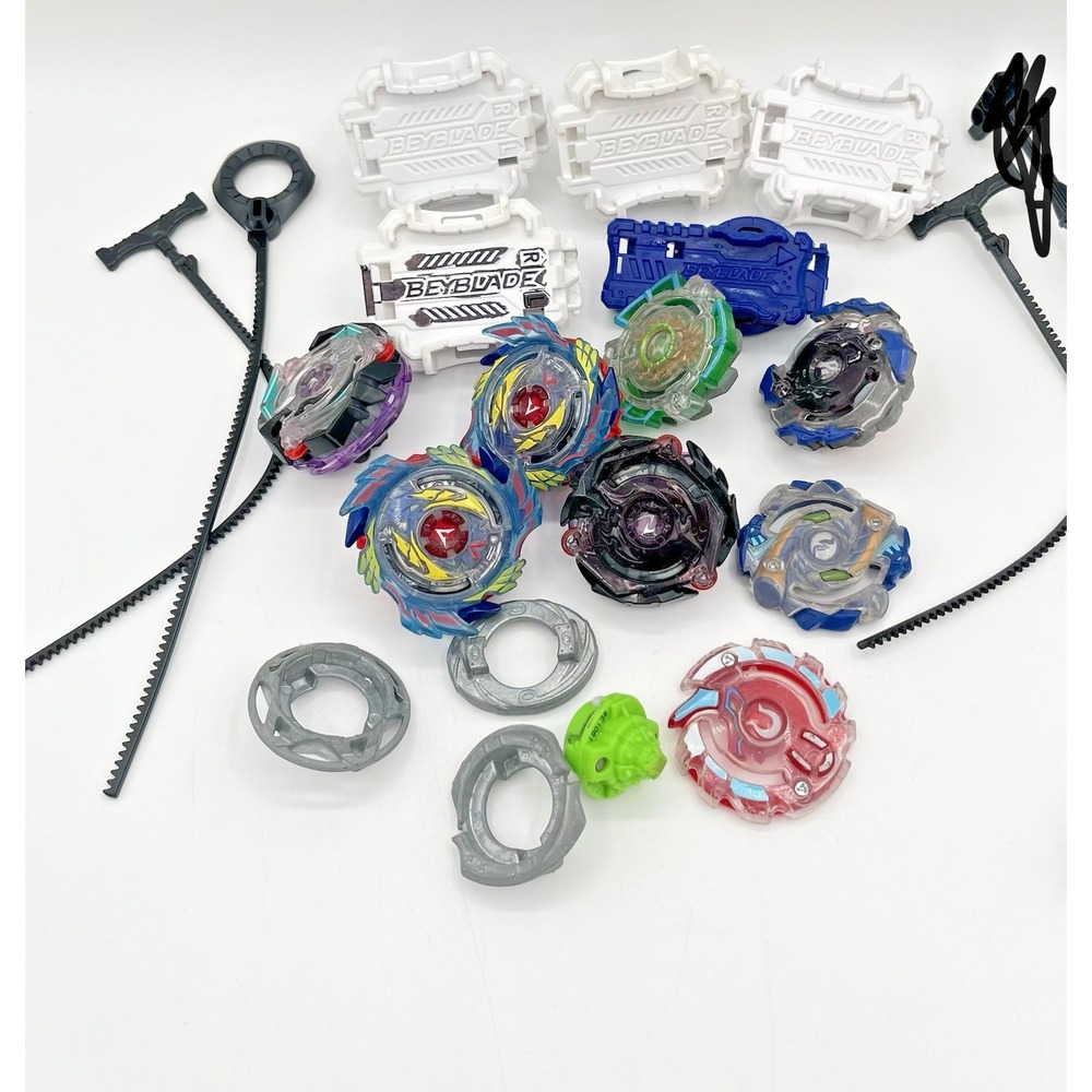 2017 Beyblade Burst Lot Spinning Tops Launchers Ripcords Cases Parts Accessories